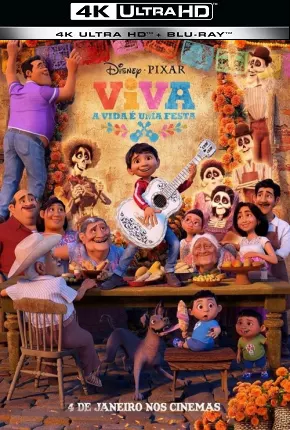 Viva - A Vida é Uma Festa - Coco 4K UHD Download Mais Baixado